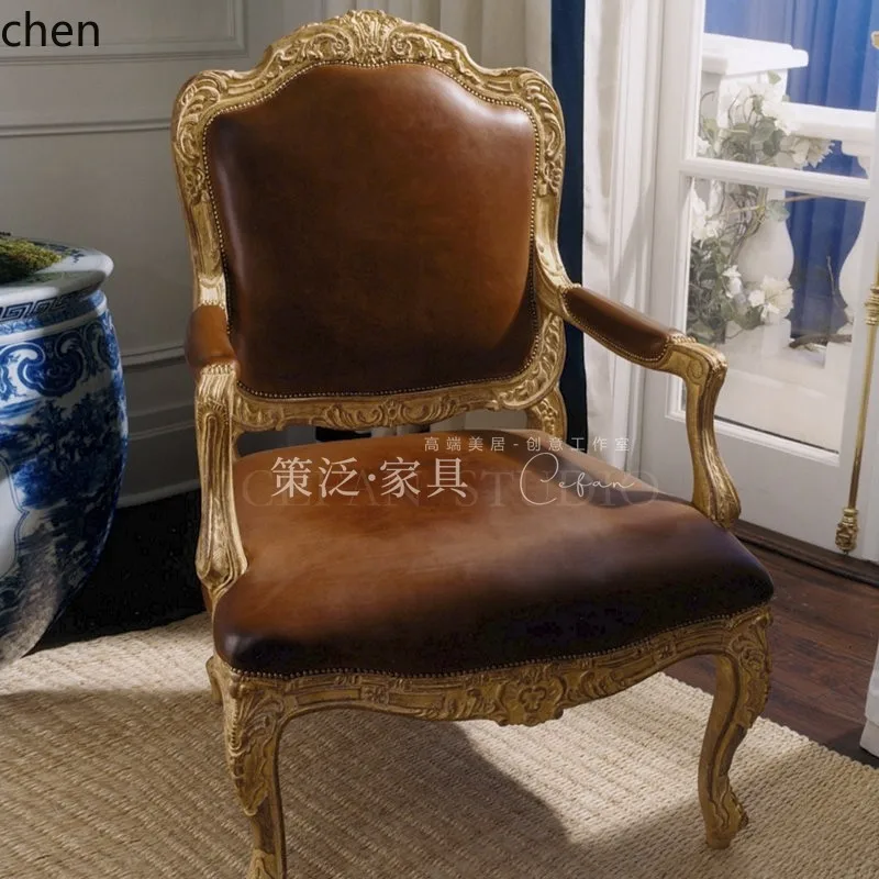 Sofas - TQH7.2 Desk Chair Vintage Distressed Armchair