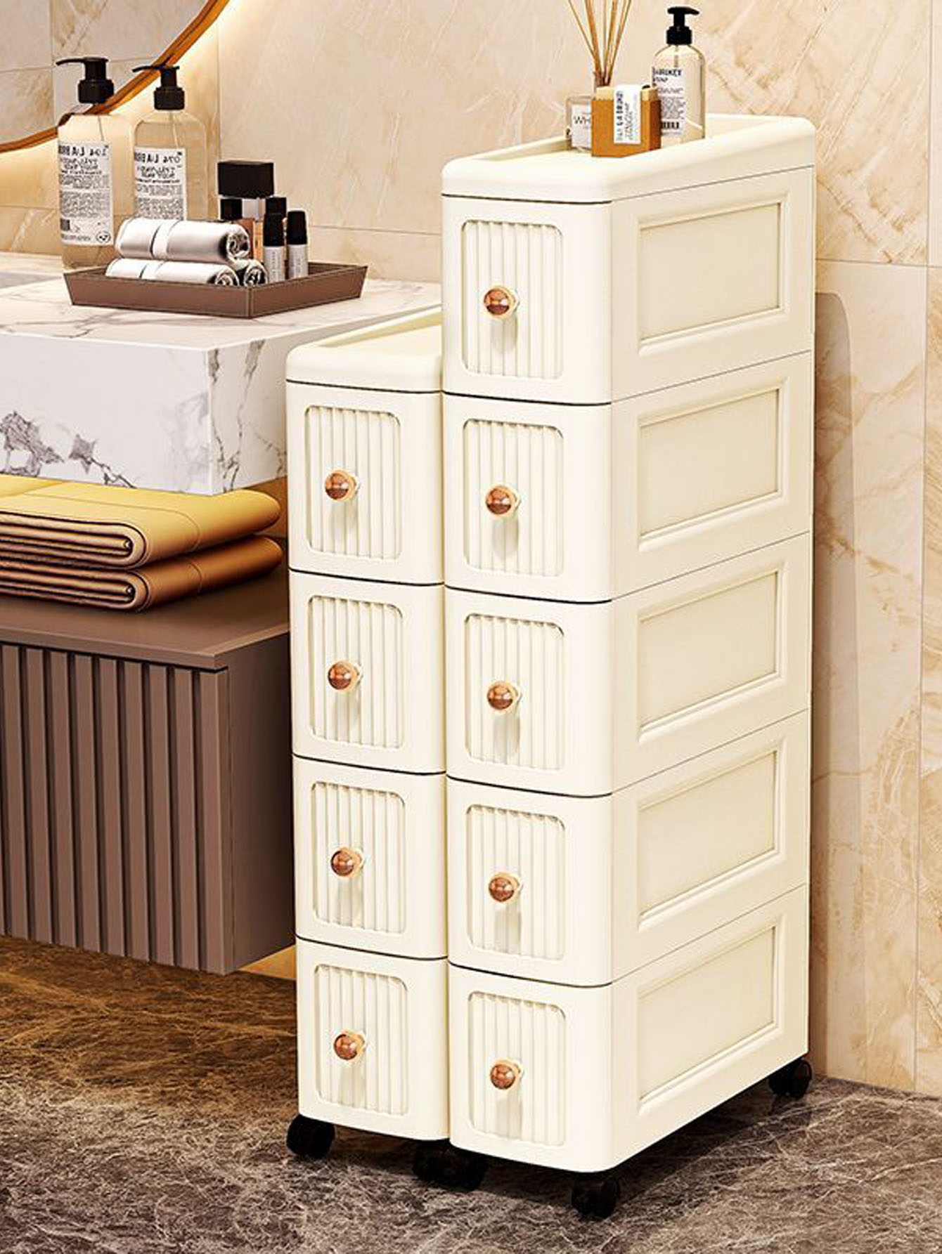 Tables - 15CM Wide Gap Storage Cabinet –