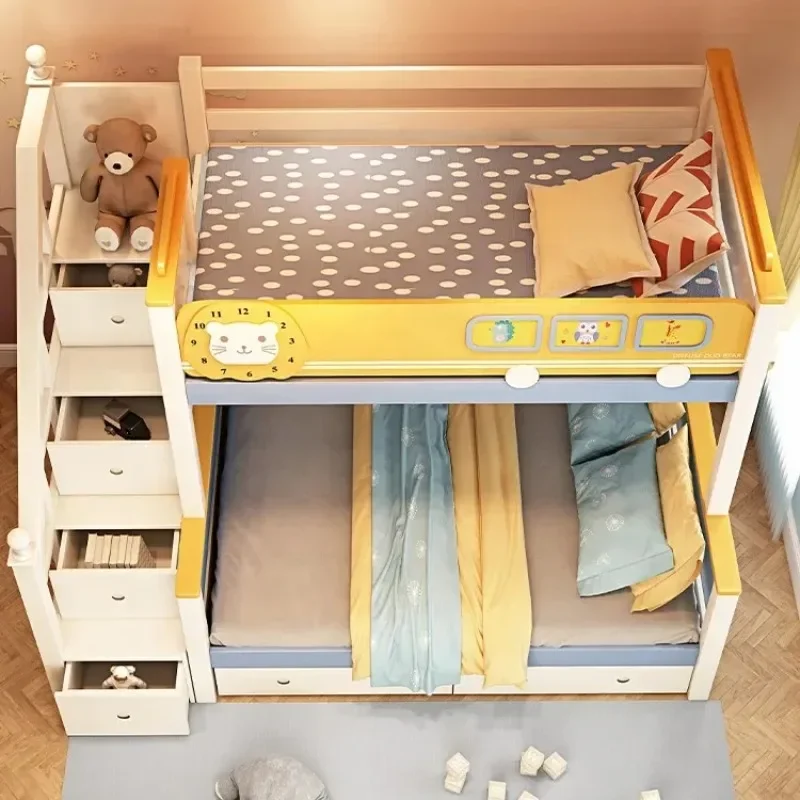 Furniture Wood Loft Kids room  - Bunk Bed With Stairs And Slide 评论和价格