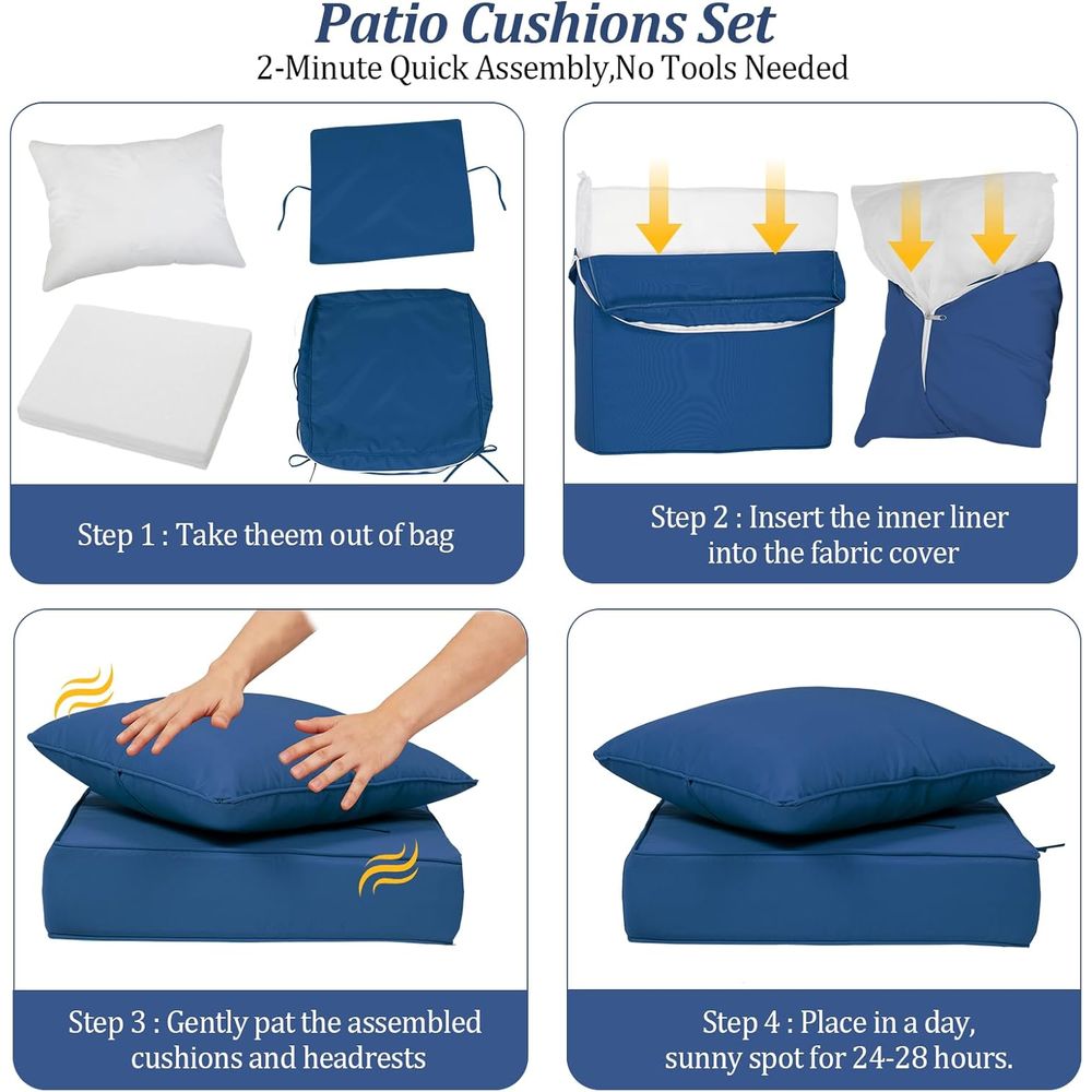 24x24 Outdoor Deep Seat Cushio - Outdoor Furniture 评论和价格