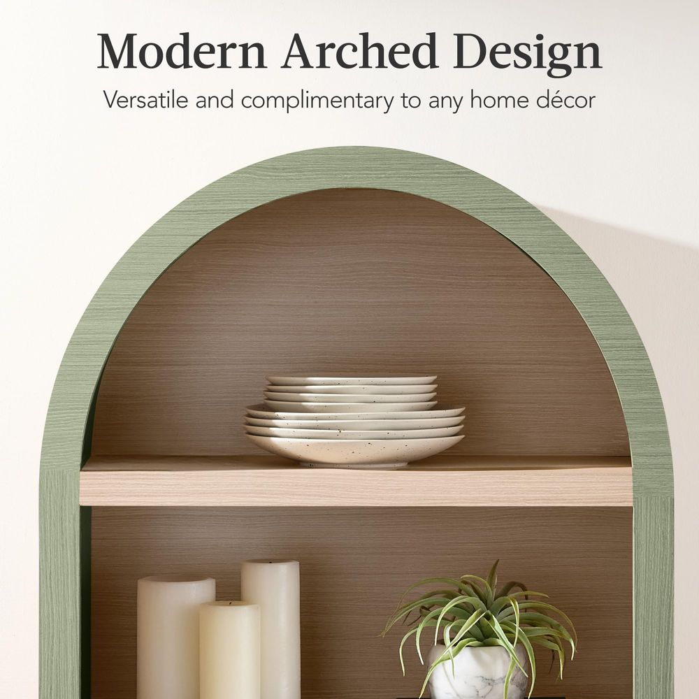 71 Tall Arched Kitchen Pantry, - Storage 评论和价格