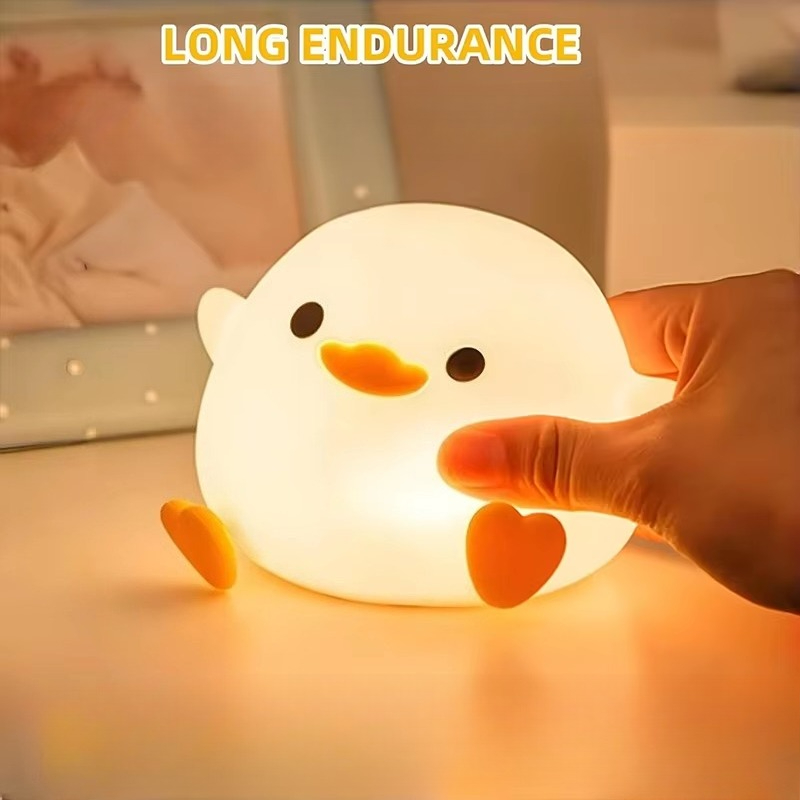 Cute Duck Cartoon Animals Sili - Floating Nightstand With Led Light 评论和价格