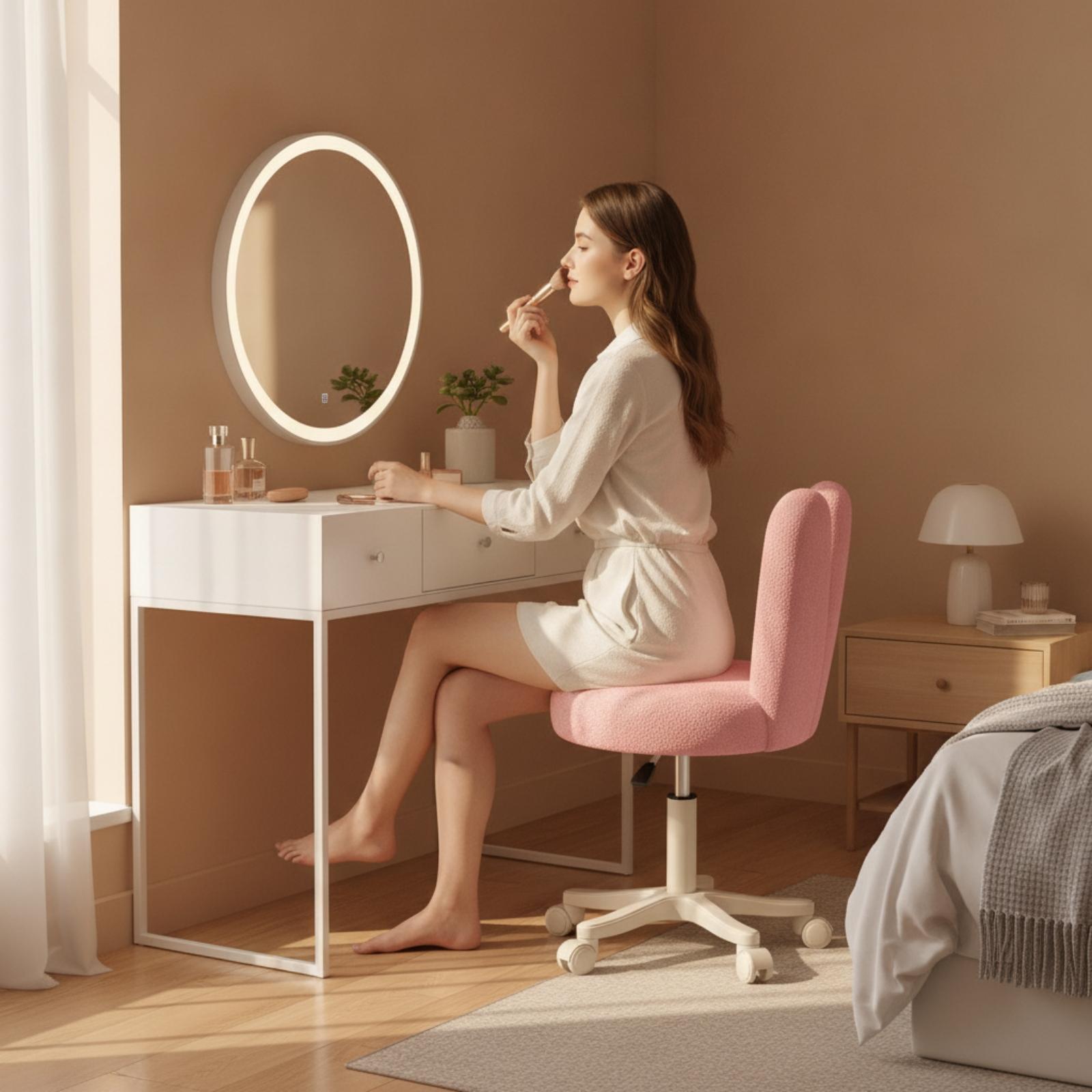 Rolling Stool with Backrest He - Chairs 评论和价格