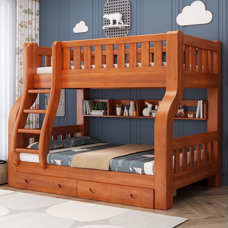 ko- Girls Adults Solid Wood Fr - Bunk Bed With Stairs And Slide 评论和价格