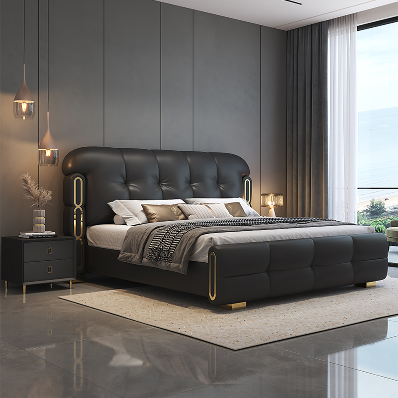 Modern Luxury Wooden Bedroom F - King Size Bed Frame With Storage Drawers 评论和价格