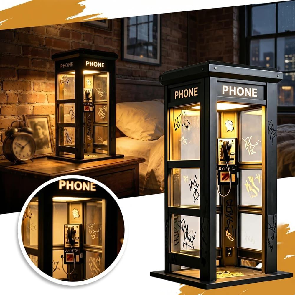 Retro Graffiti Phone Booth Tab - Bedroom Furniture 评论和价格