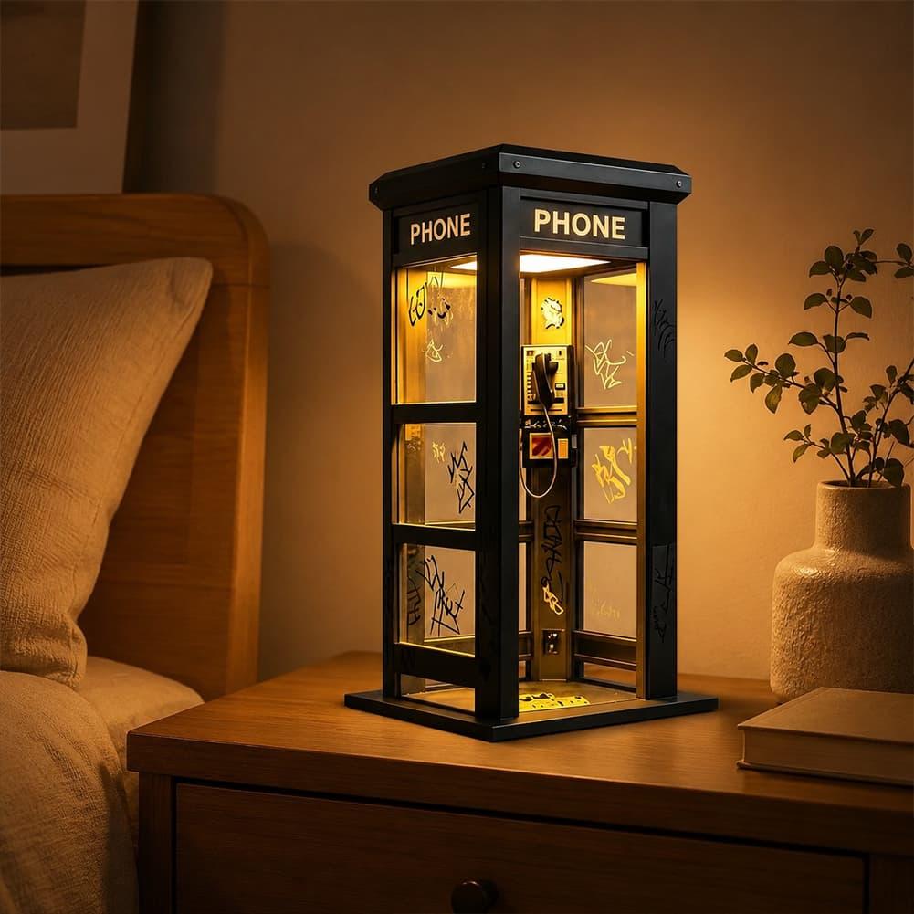 Retro Graffiti Phone Booth Tab - Bedroom Furniture 评论和价格
