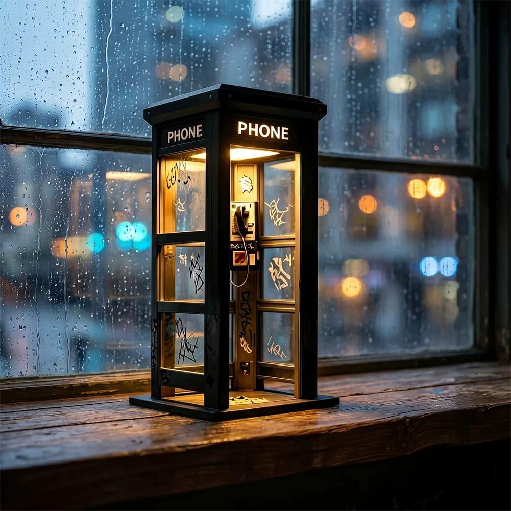 Retro Graffiti Phone Booth Tab - Bedroom Furniture 评论和价格