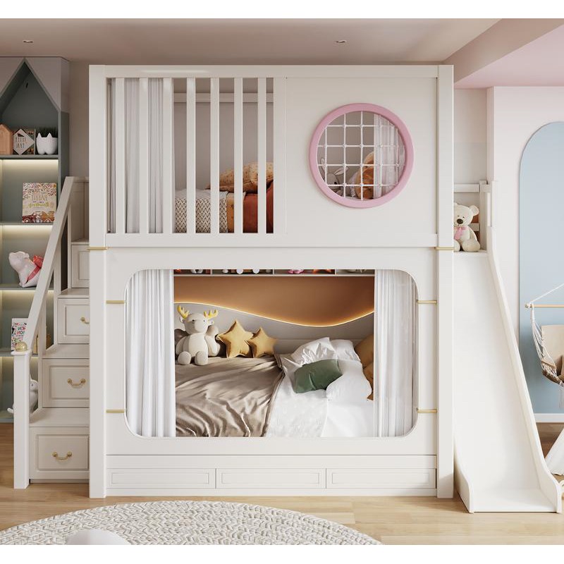 Kids' Bunk Beds with Slide and - Bunk Bed With Stairs And Slide 评论和价格