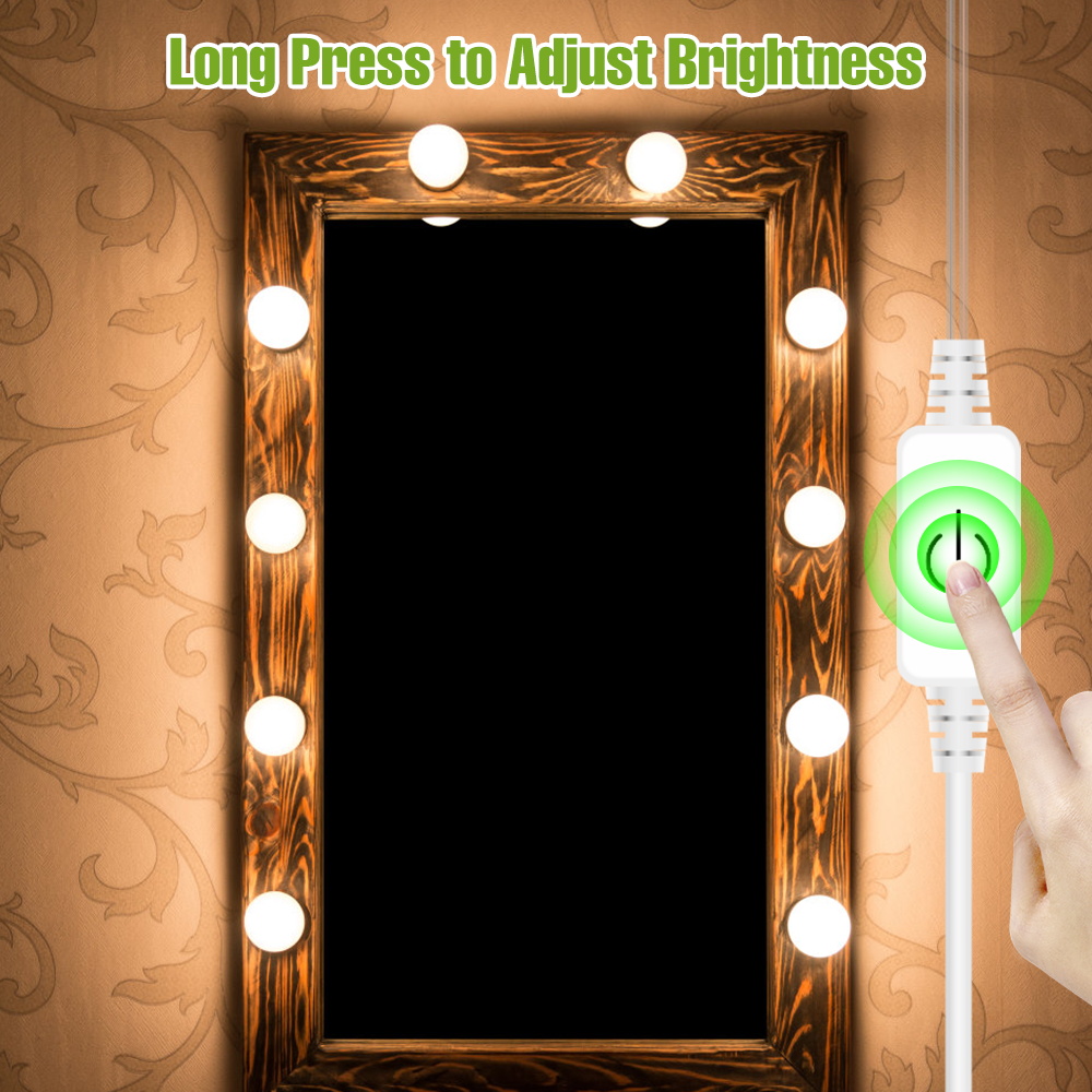 LED Makeup Mirror Light Bulb 5 - Dressing Table Vanity With Lighted Mirror 评论和价格