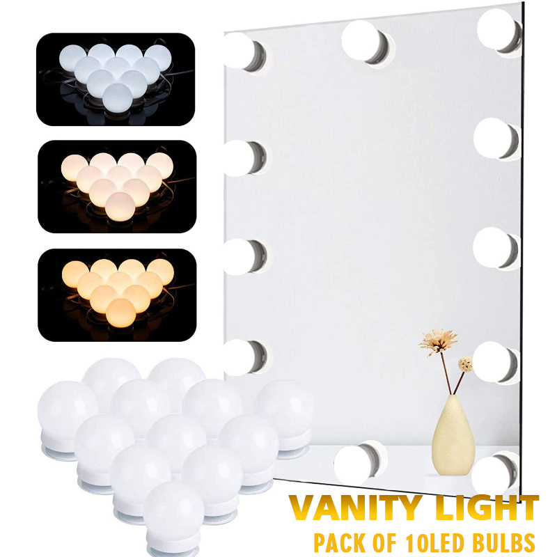 LED Makeup Mirror Light Bulbs  - Dressing Table Vanity With Lighted Mirror 评论和价格