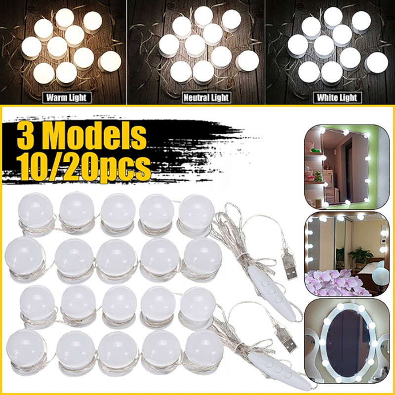 LED Makeup Mirror Light Bulbs  - Dressing Table Vanity With Lighted Mirror 评论和价格