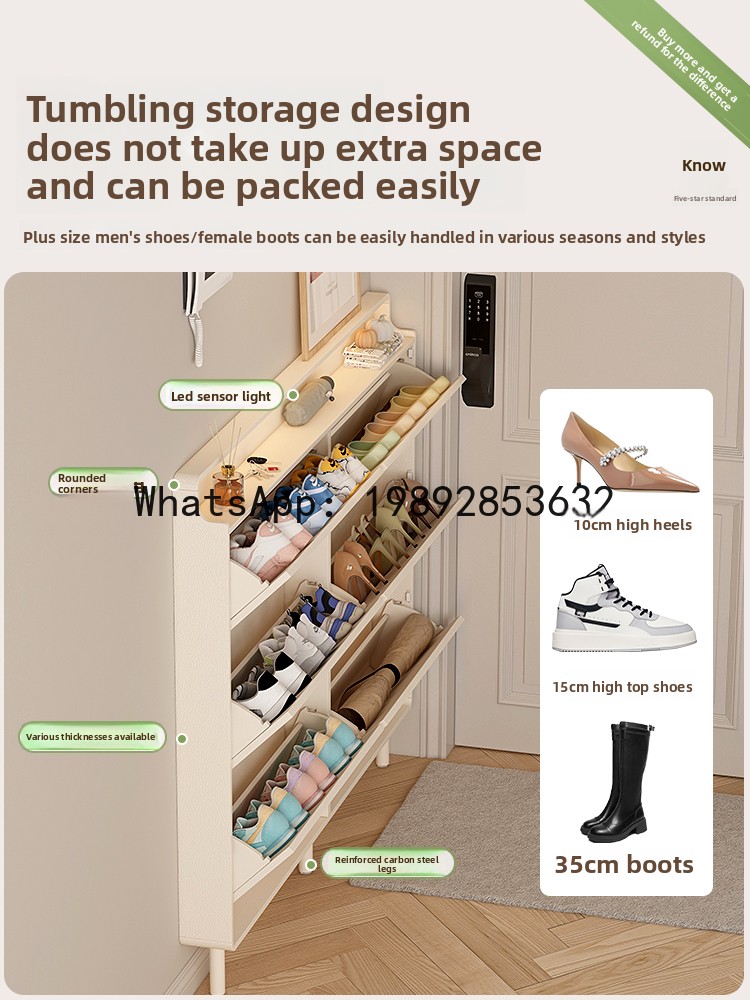 LYY Shoe Cabinet for Home Entr - Shoe Rack Cabinet Narrow Entryway 评论和价格