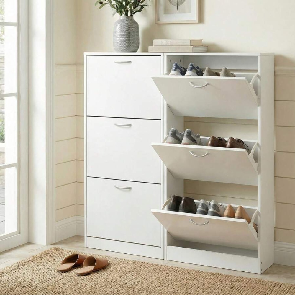 Shoe Cabinet for Entryway Narr - Shoe Rack Cabinet Narrow Entryway 评论和价格