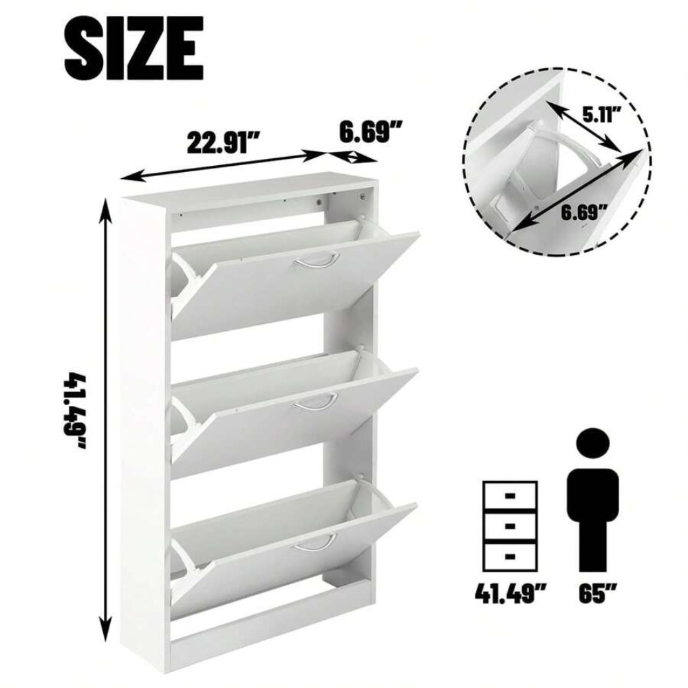 Shoe Cabinet for Entryway Narr - Shoe Rack Cabinet Narrow Entryway 评论和价格