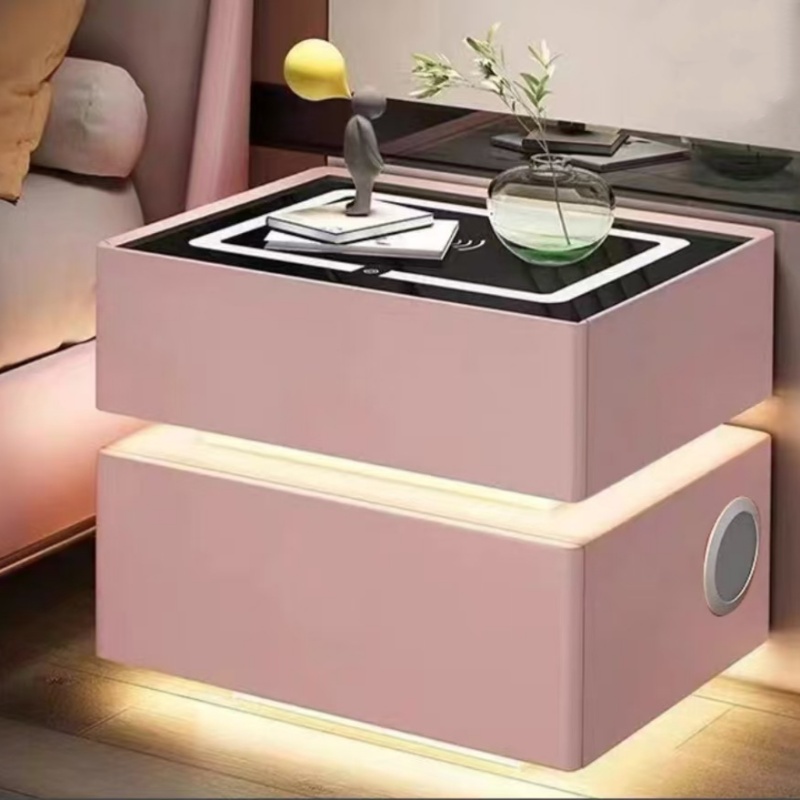 Modern Style Solid Wood Bedsid - Solid Wood Nightstand 2 Drawers 评论和价格