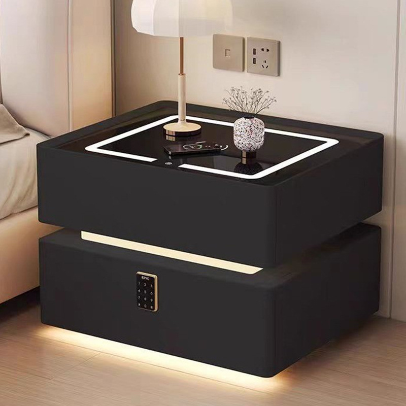 Modern Style Solid Wood Bedsid - Solid Wood Nightstand 2 Drawers 评论和价格
