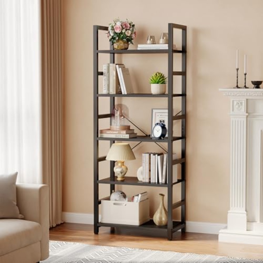 5-Tier Bookshelf, Modern Tall  - Storage 评论和价格