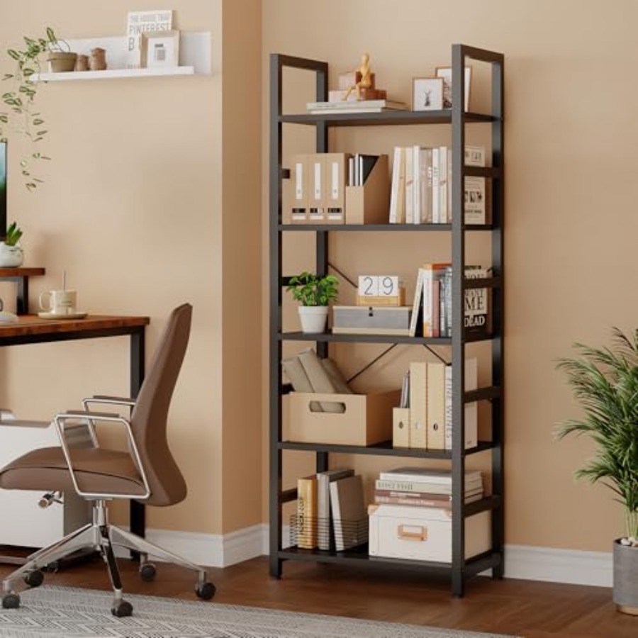 5-Tier Bookshelf, Modern Tall  - Storage 评论和价格