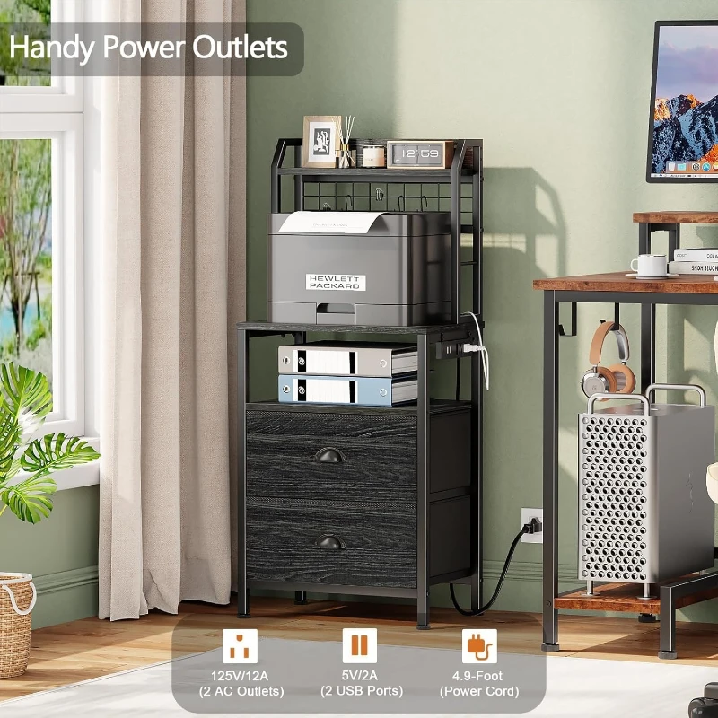 40'' Tall Nightstand With Char - Solid Wood Nightstand 2 Drawers 评论和价格