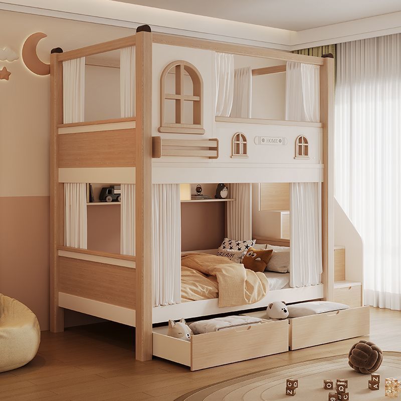 Children's Bunk Bed with Slide - Bunk Bed With Stairs And Slide 评论和价格