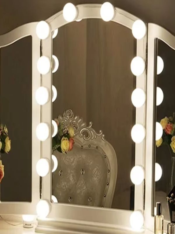 New Makeup Mirror Light Bulbs  - Dressing Table Vanity With Lighted Mirror 评论和价格