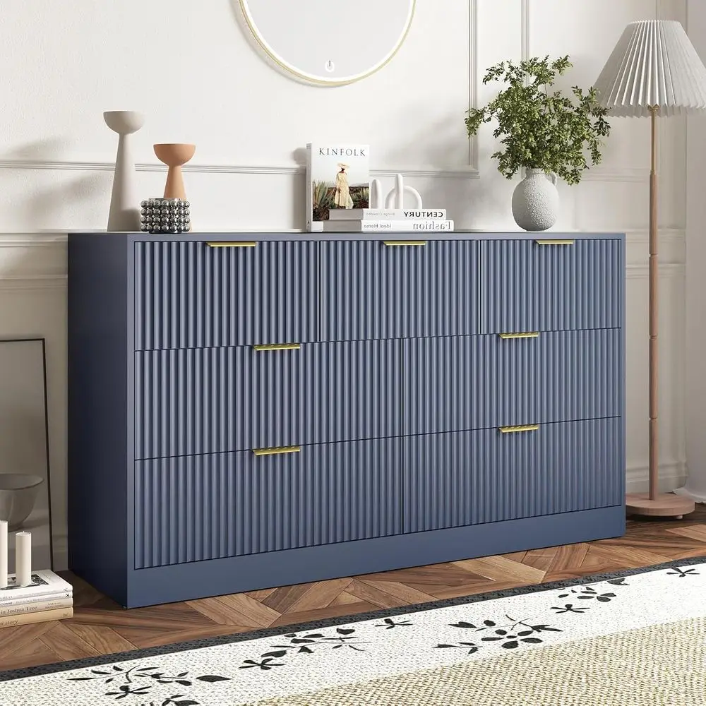 55 Wide Bedroom Dresser with D - Bedroom Furniture 评论和价格