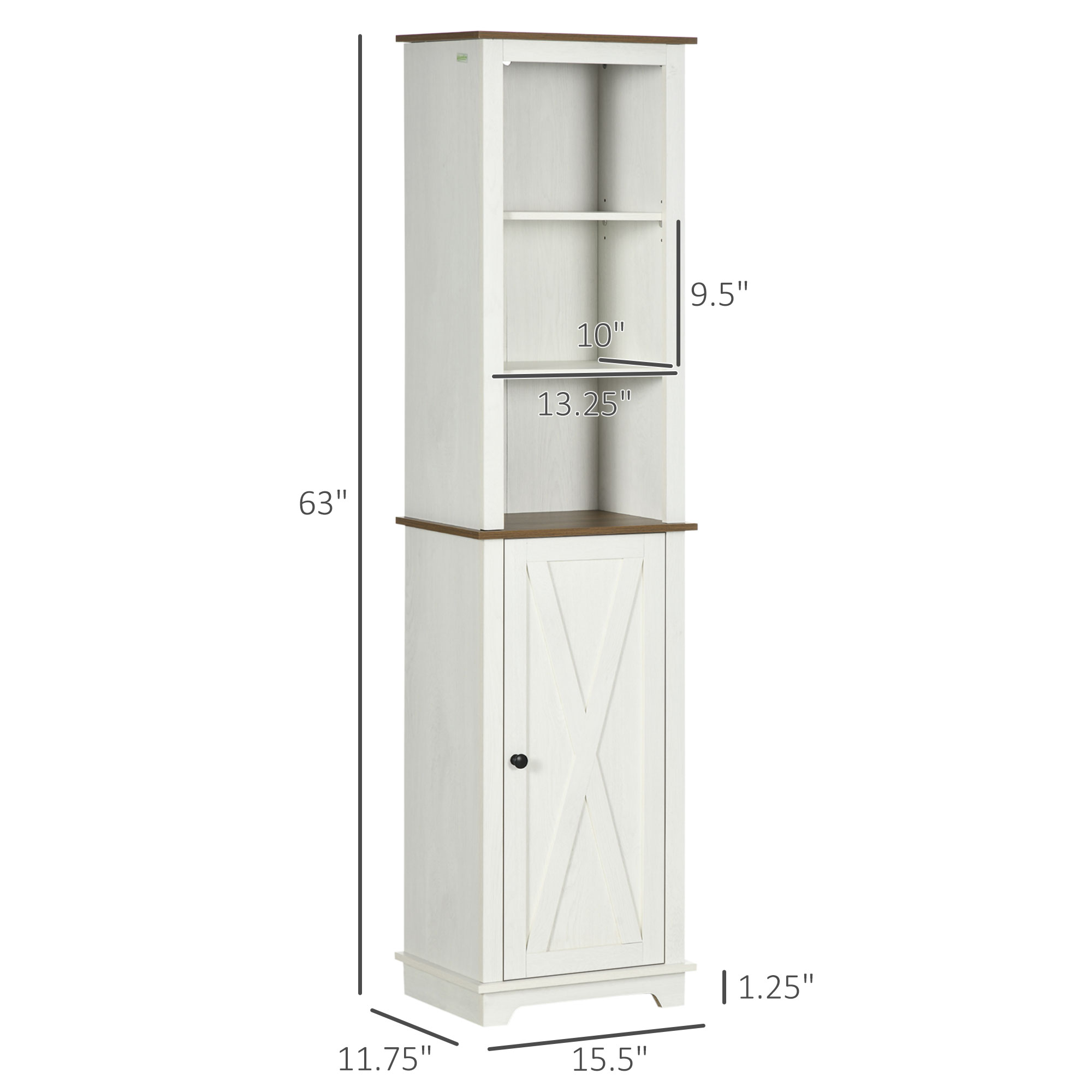 Farmhouse Bathroom Cabinet, Ta - Storage 评论和价格
