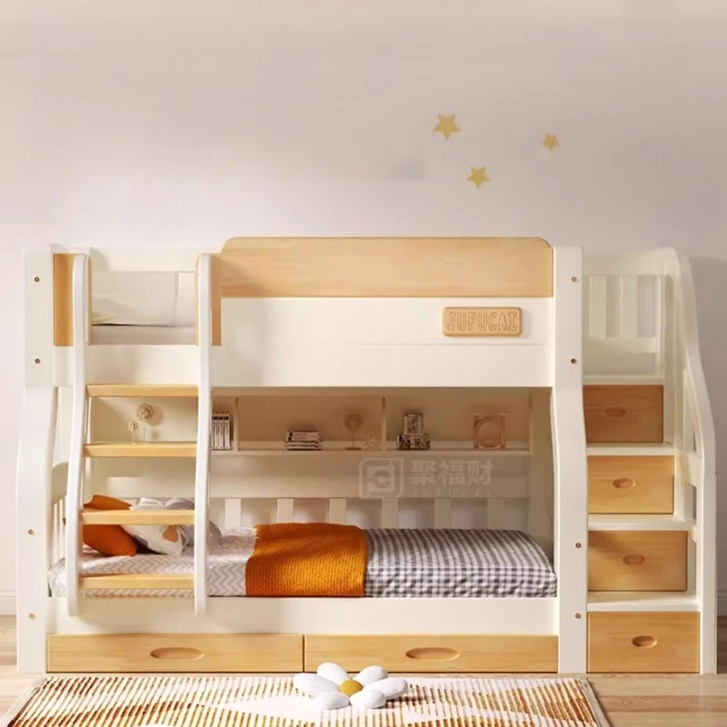 Loft Double Bed With Stairs Fr - King Size Bed Frame With Storage Drawers 评论和价格