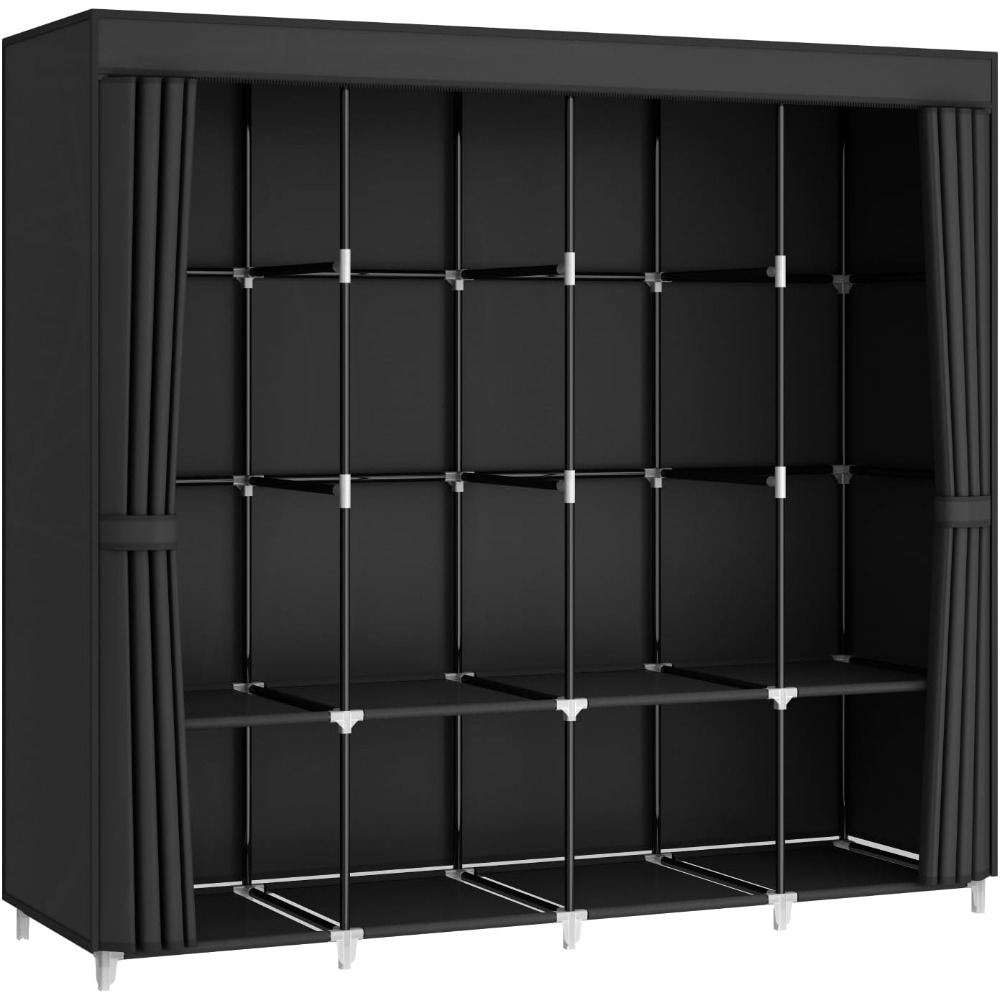 US Shipping Portable Closet Wa - Wardrobe Closet Portable Fabric Cover 评论和价格