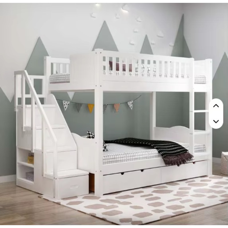 Hot Sell Furniture Double Bed  - Bunk Bed With Stairs And Slide 评论和价格