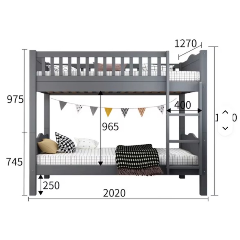 Hot Sell Furniture Double Bed  - Bunk Bed With Stairs And Slide 评论和价格