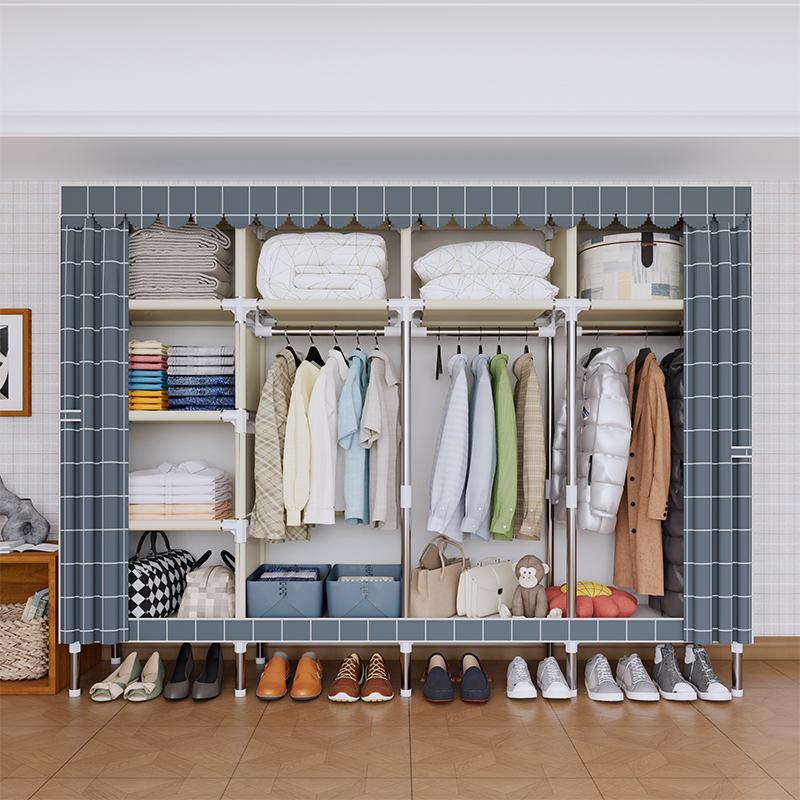 Fashion-Print Portable Wardrob - Wardrobe Closet Portable Fabric Cover 评论和价格
