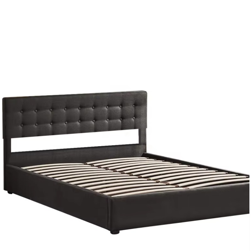 ^Modern Queen King Size Velvet - Gas Lift Storage Bed Hydraulic 评论和价格