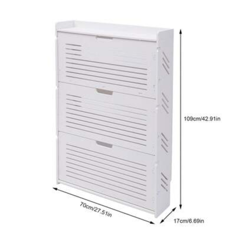 Modern Shoe Storage Cabinet 3  - Shoe Rack Cabinet Narrow Entryway 评论和价格