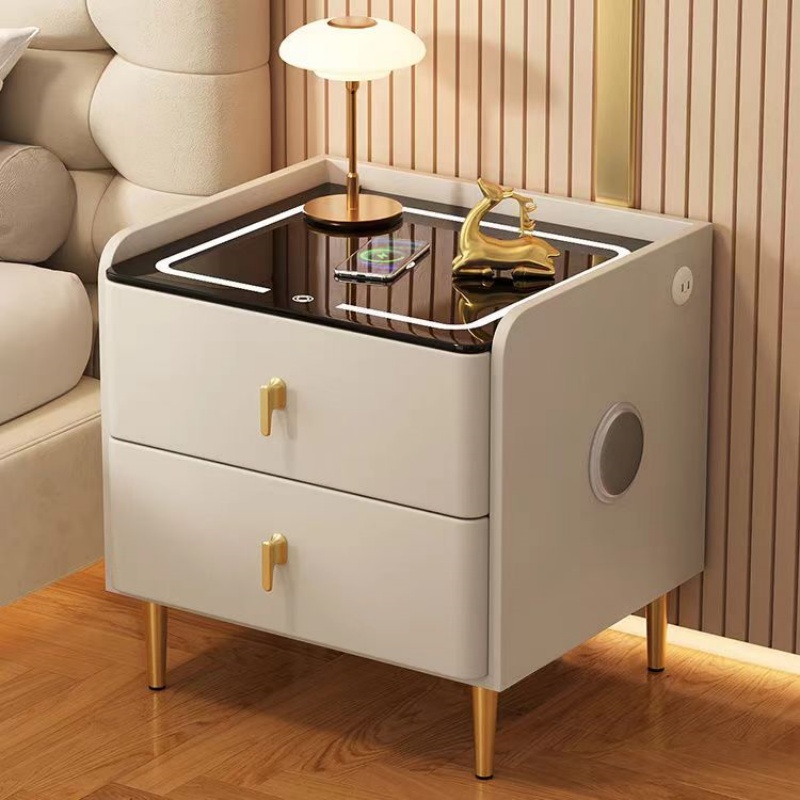 Nordic Style Wooden Bedside Ta - Solid Wood Nightstand 2 Drawers 评论和价格