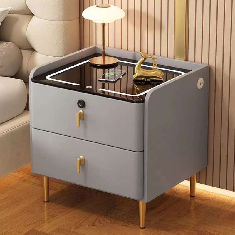 Nordic Style Wooden Bedside Ta - Solid Wood Nightstand 2 Drawers 评论和价格