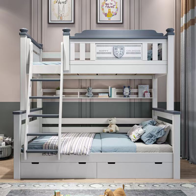 ！@2025 Cheap Wooden Kids Bedro - Bunk Bed With Stairs And Slide 评论和价格