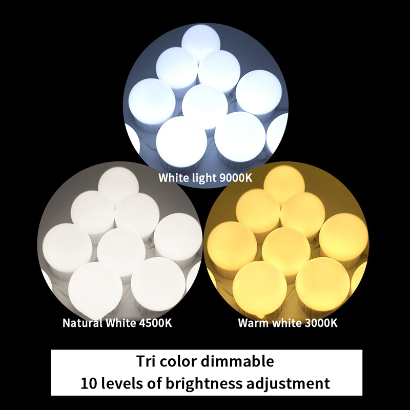 〔YY32〕LED Detachable Bulbs Mak - Dressing Table Vanity With Lighted Mirror 评论和价格