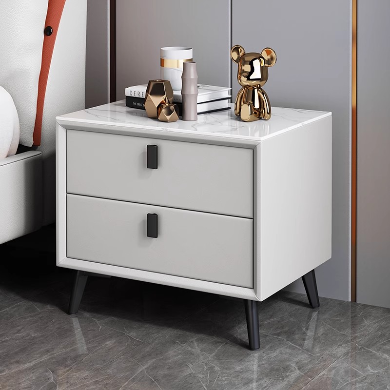 Nordic Style Solid Wood Bedsid - Solid Wood Nightstand 2 Drawers 评论和价格