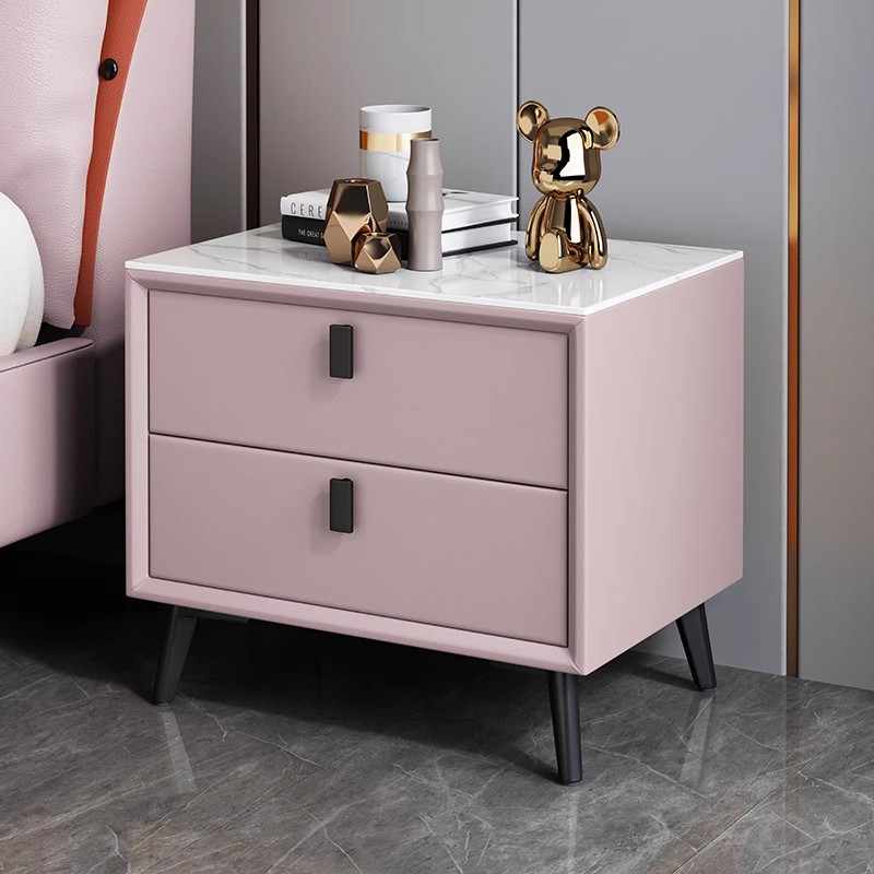 Nordic Style Solid Wood Bedsid - Solid Wood Nightstand 2 Drawers 评论和价格