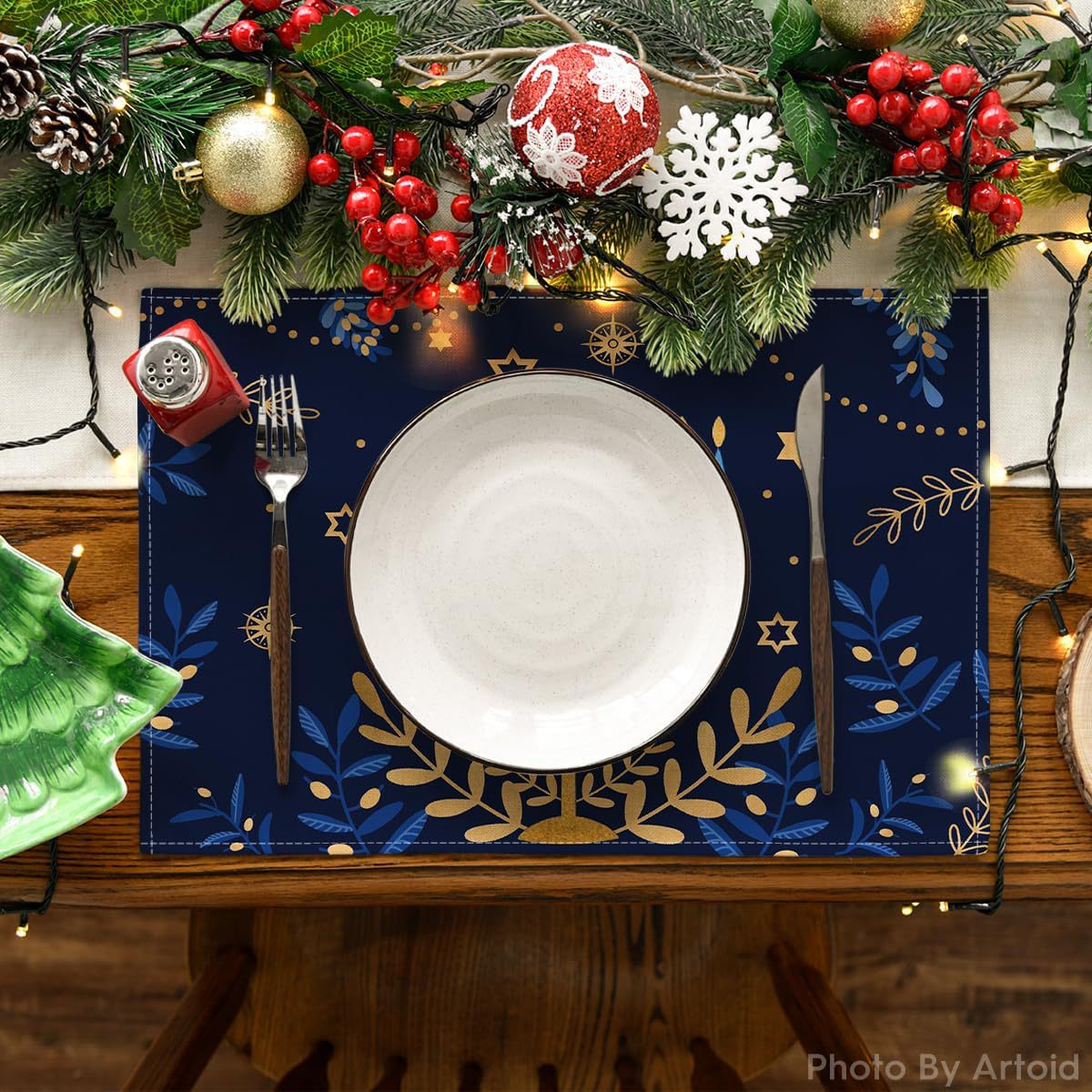 8Pcs Hanukkah Rosh Hashanah Pa - Tables 评论和价格