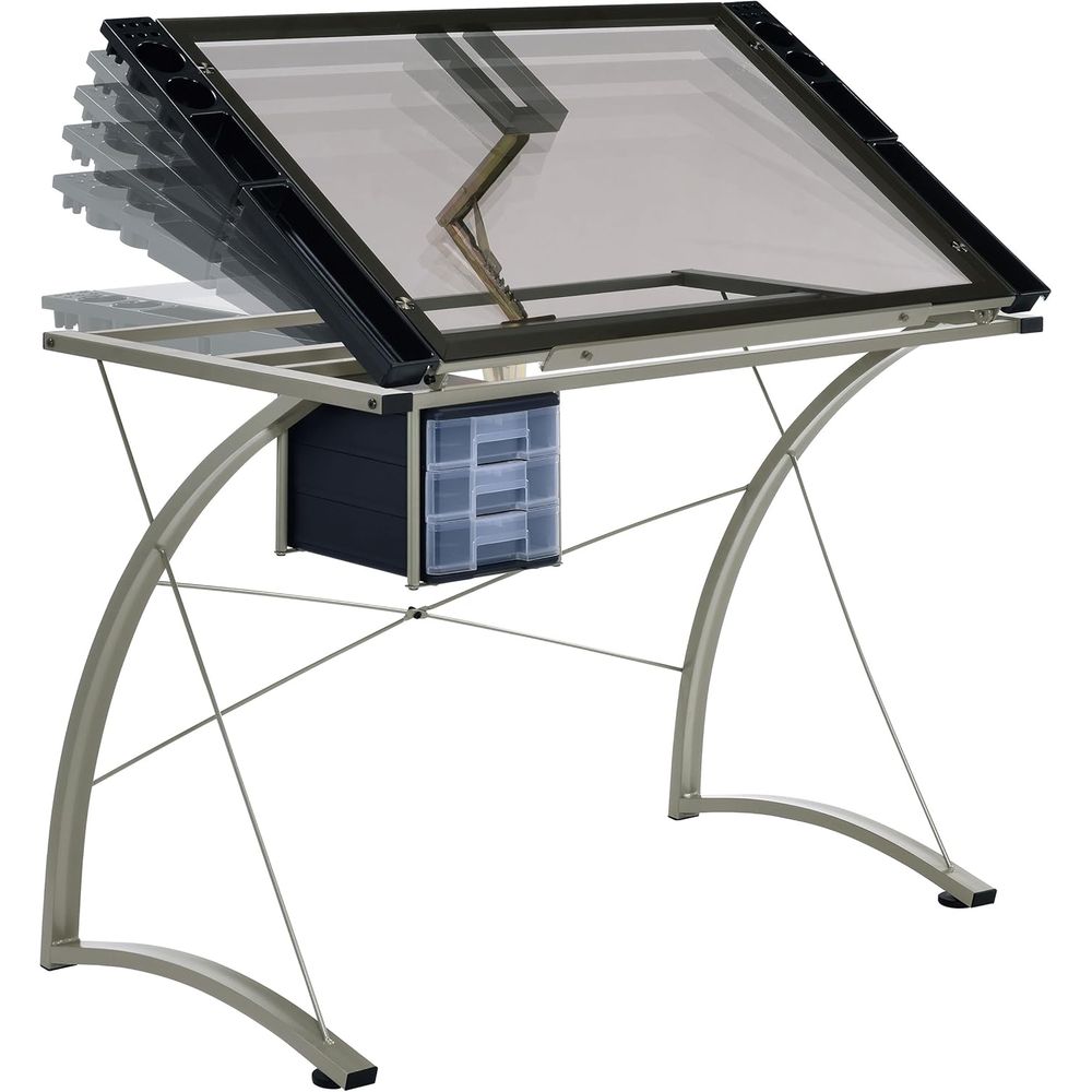 41-Inch Metal and Glass Drafti - Tables 评论和价格