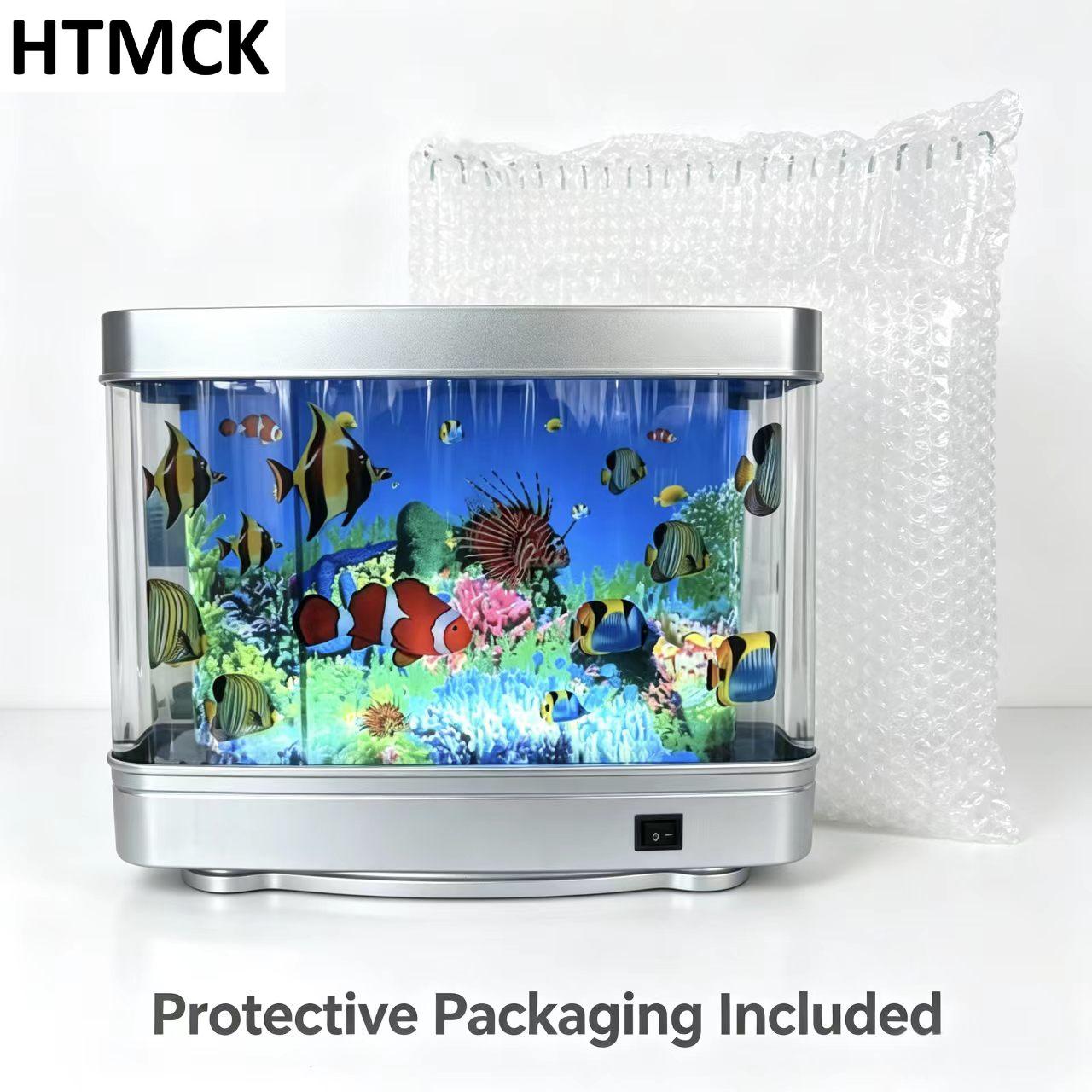 Tropical Fish Tank Lamps Artif - Floating Nightstand With Led Light 评论和价格