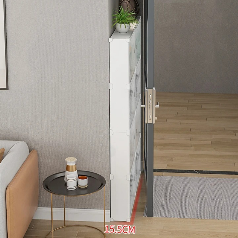 ‌No Drill Over Door Shoe Rack  - Shoe Rack Cabinet Narrow Entryway 评论和价格