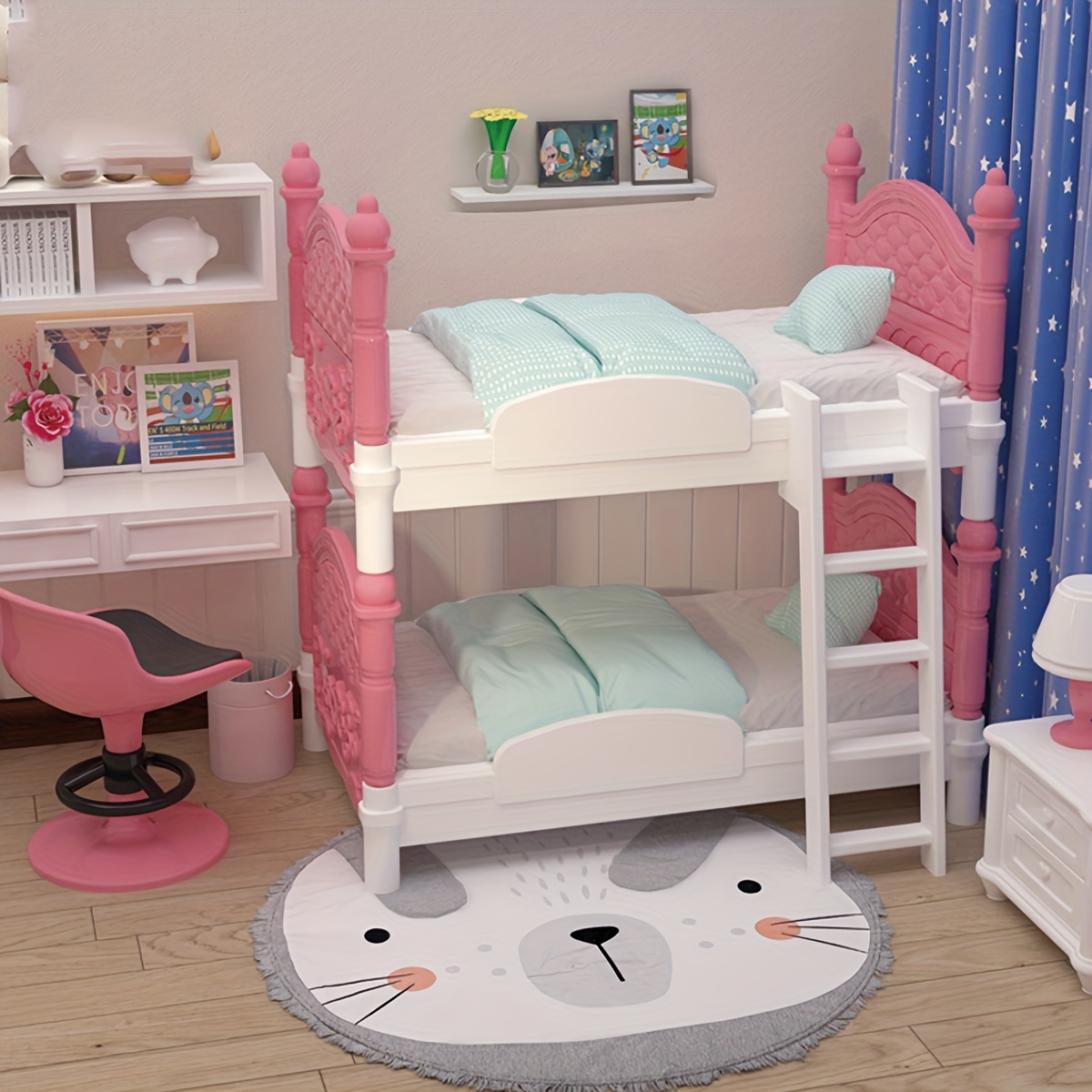 Miniature Dollhouse Double Bed - Bedroom Furniture 评论和价格