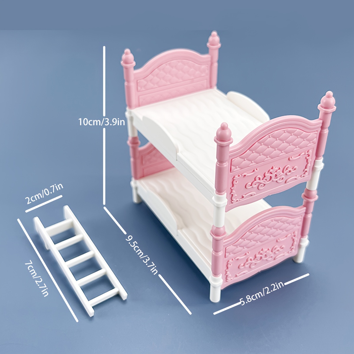 Miniature Dollhouse Double Bed - Bedroom Furniture 评论和价格
