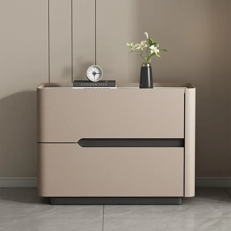 Nordic Modern Night Table Stor - Solid Wood Nightstand 2 Drawers 评论和价格