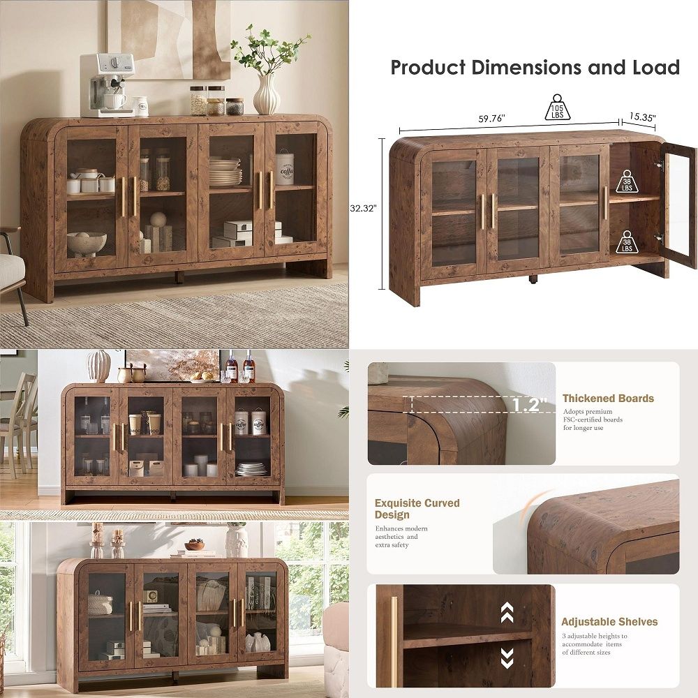 Sideboard Buffet Cabinet with  - Tables 评论和价格