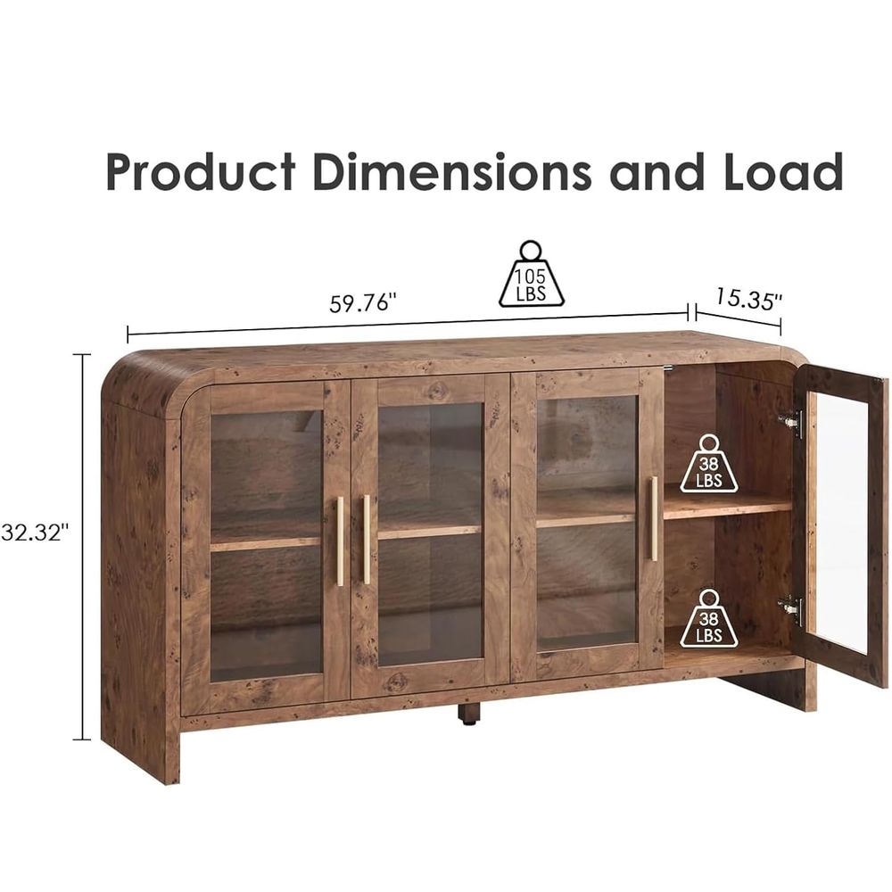 Sideboard Buffet Cabinet with  - Tables 评论和价格